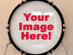 Are you in a band or want to see your custom artwork on a drum that you can hang on your wall? Select this option and contact us for uploading your file details.